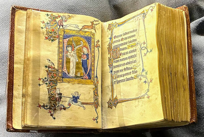 Livro de Horas de Isabel de Luxemburgo no Museu Condé